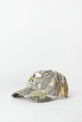 Peanuts Snoopy Camouflage Embroidered Baseball Cap