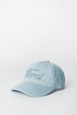 Ford Embroidered Denim Baseball Cap
