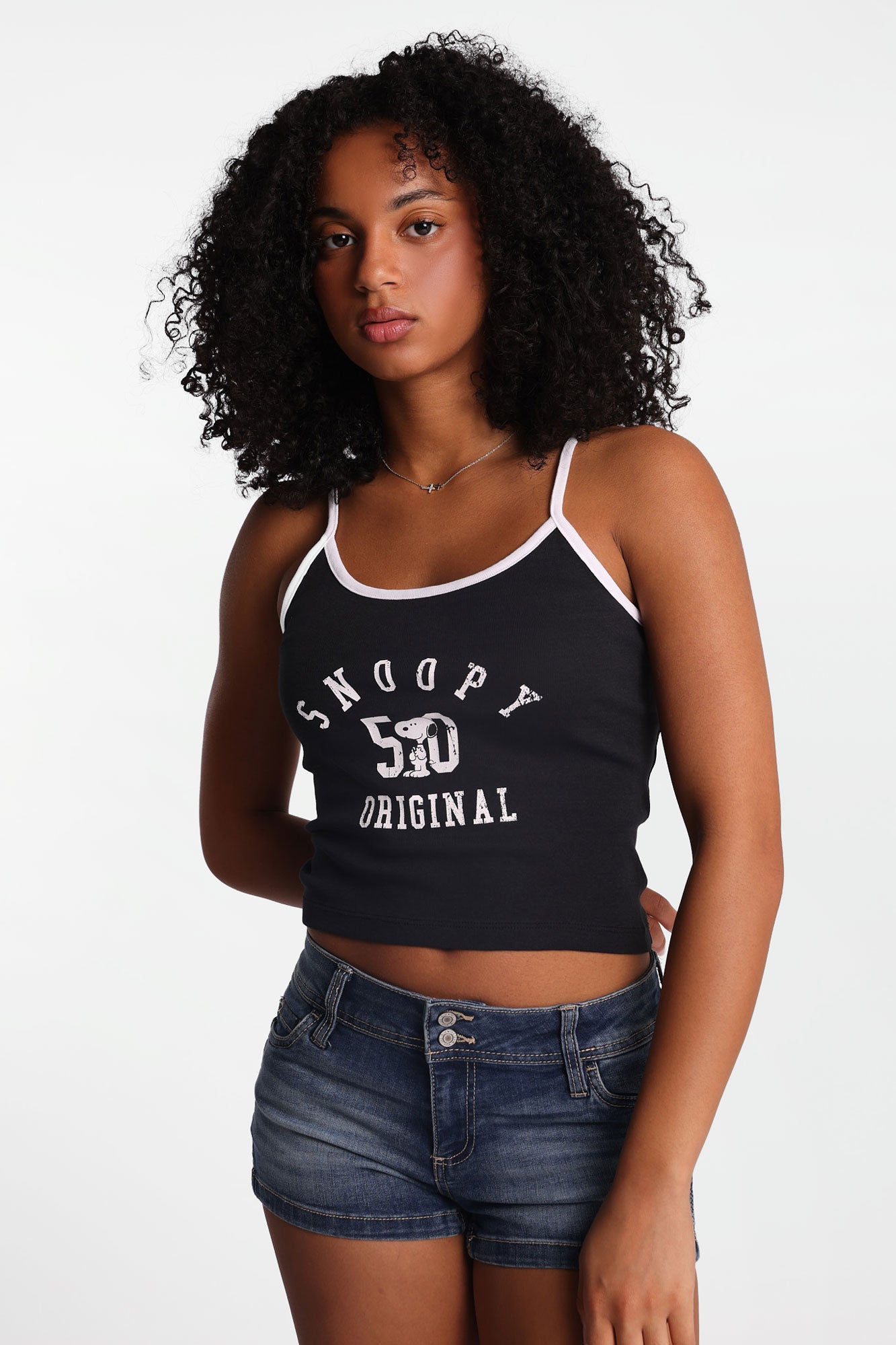 Peanuts Snoopy Original 50 Graphic Camisole - Black /