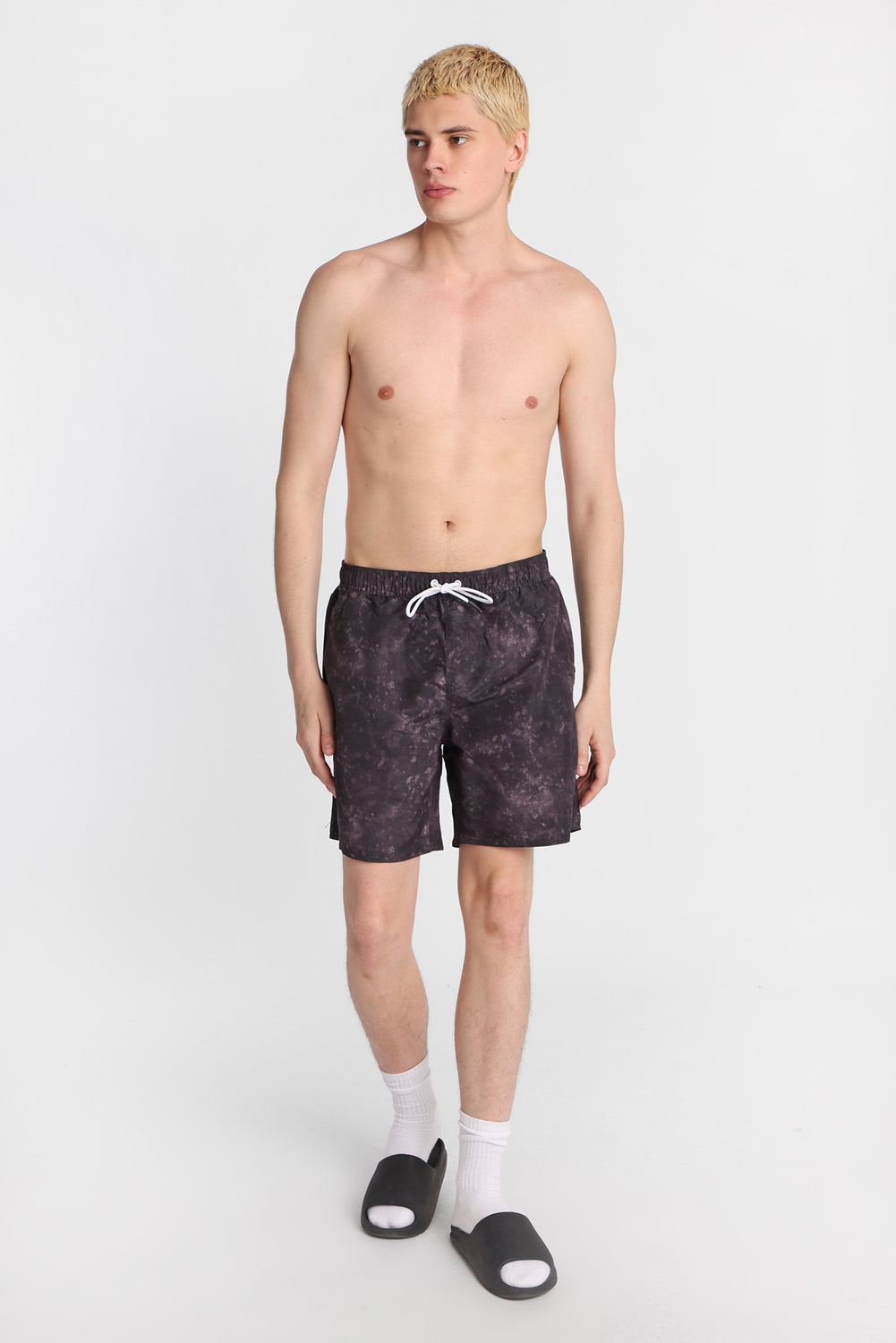 Zoo York Black Tie-Dye Swim Shorts 7
