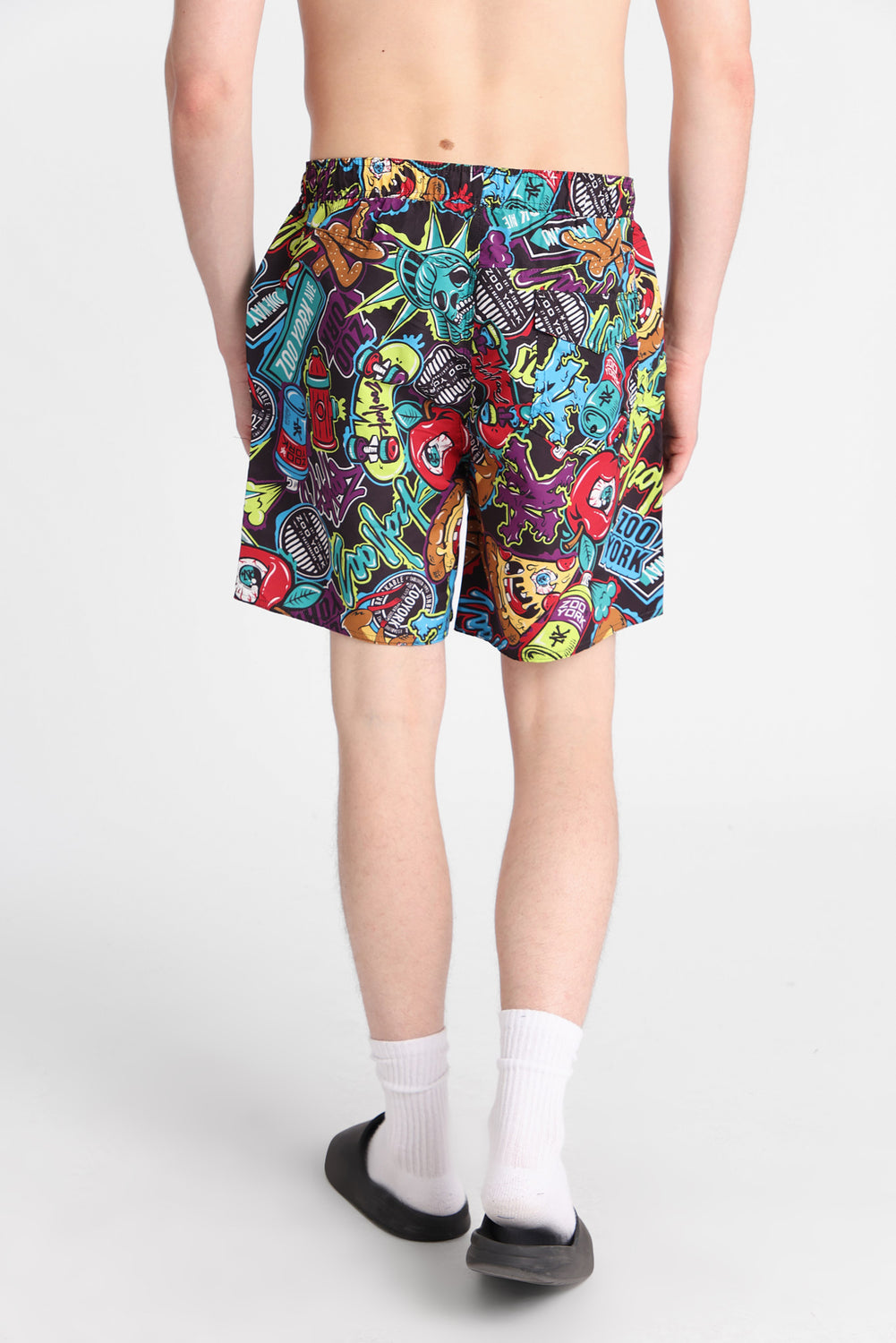 Short de bain imprimé graffiti Zoo York 7 po Short de bain imprimé graffiti Zoo York 7 po