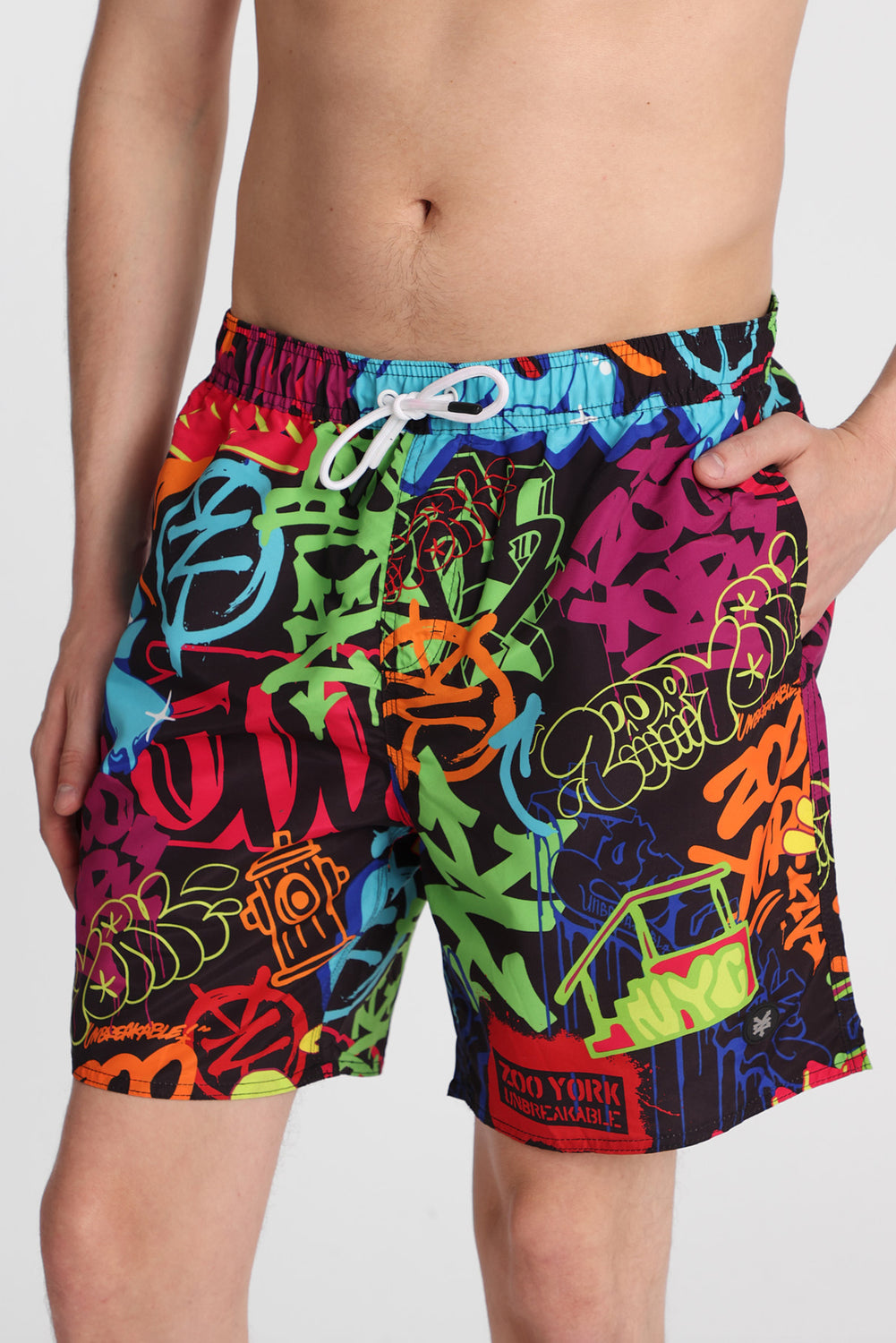 Short de bain imprimé graffiti Zoo York 7 po Short de bain imprimé graffiti Zoo York 7 po