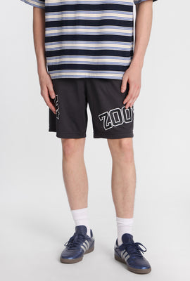 Short en maille imprimé logo Zoo York