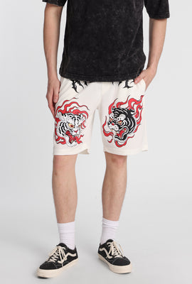 Arsenic Tiger Graphic Mesh Shorts