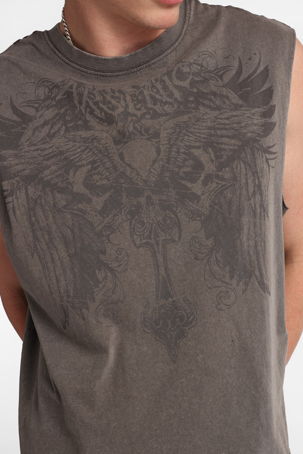 Arsenic Skull & Wings Graphic Tank Top Arsenic Skull & Wings Graphic Tank Top