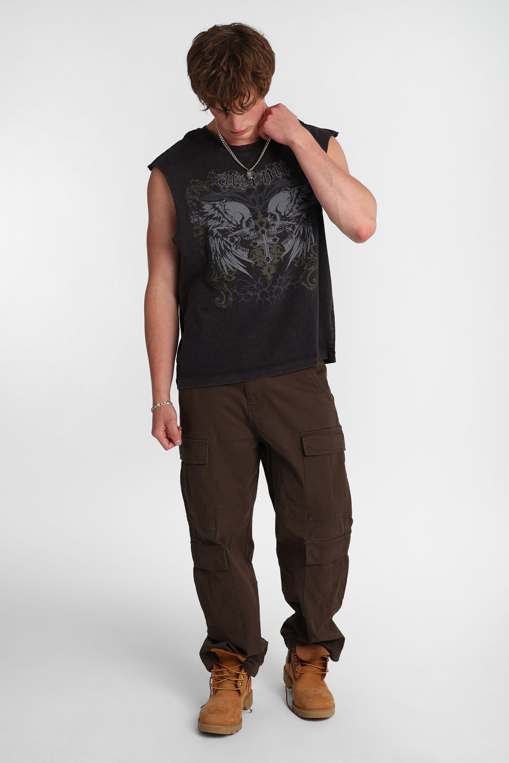 Arsenic Winged Skulls Graphic Tank Top Arsenic Winged Skulls Graphic Tank Top