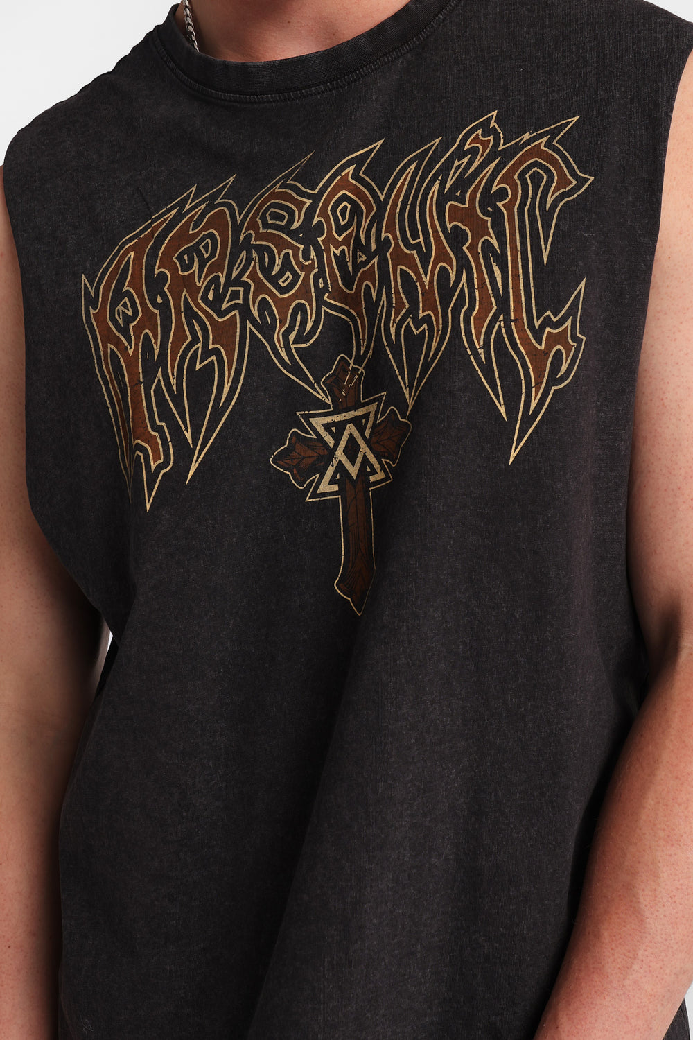 Arsenic Cross Graphic Tank Top Arsenic Cross Graphic Tank Top