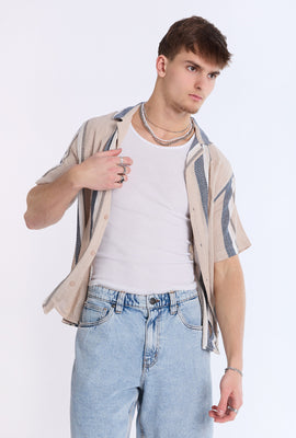 Chemise en gaze rayée Arsenic homme