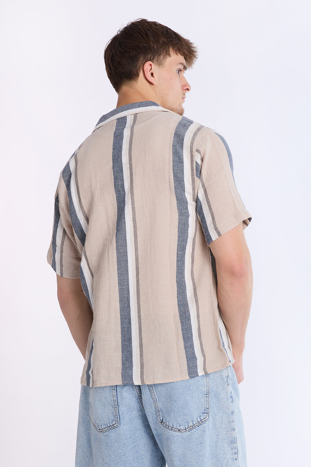 Chemise en gaze rayée Arsenic homme Chemise en gaze rayée Arsenic homme