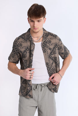 Chemise en gaze à motif bandana Arsenic homme