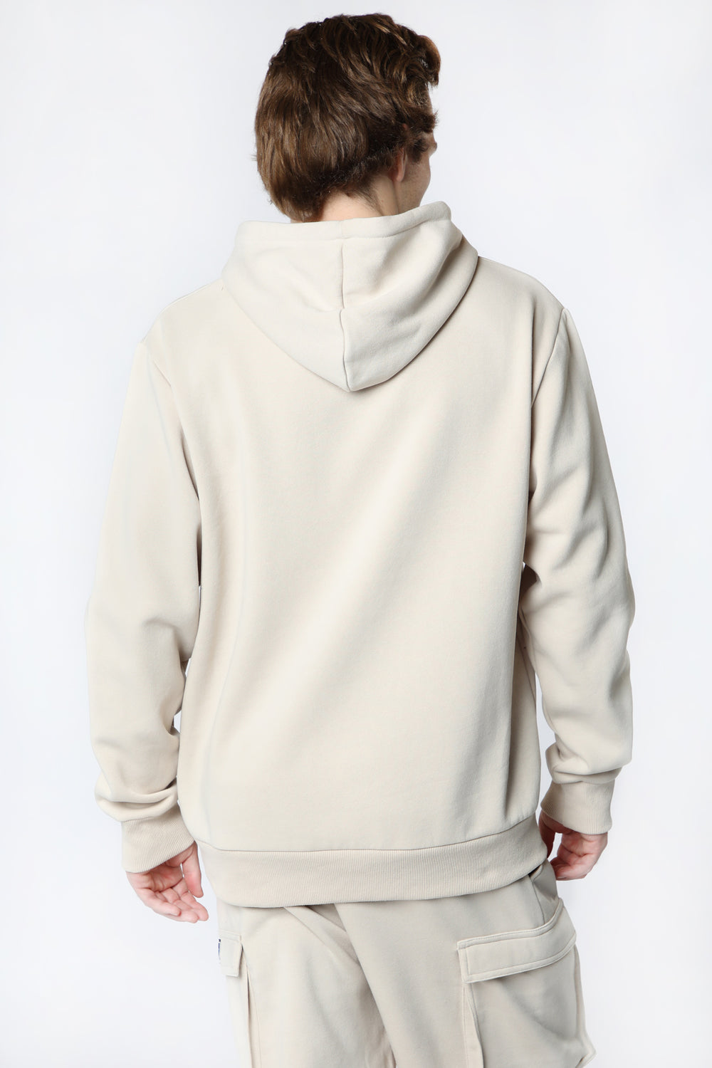 Zoo York Mens Solid Colour Hoodie Natural
