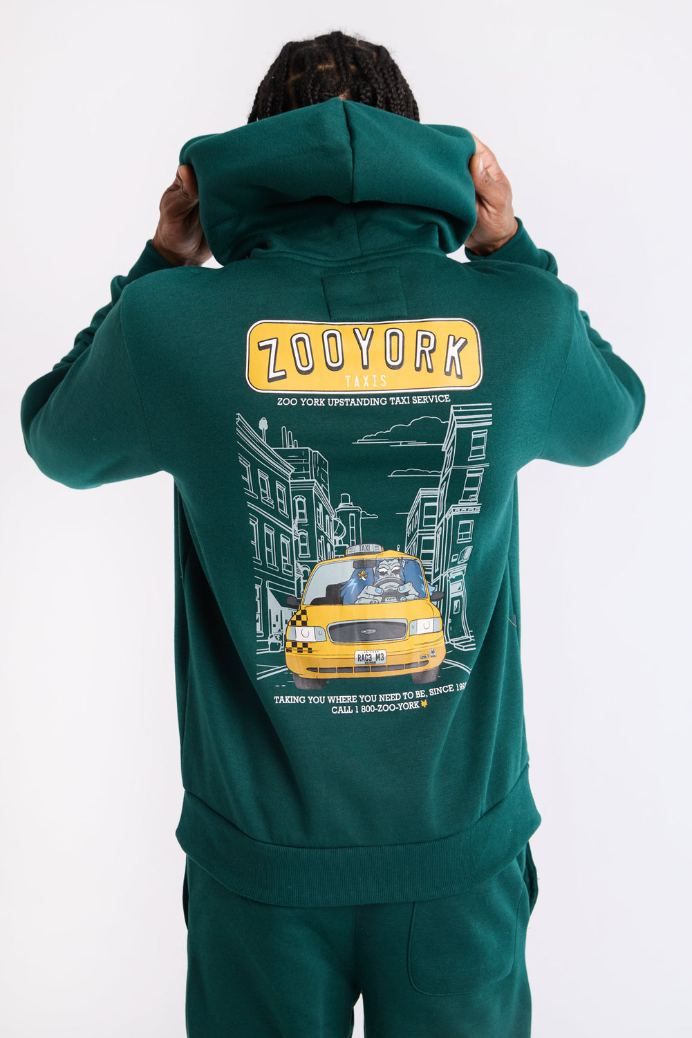 Zoo York Mens Taxis Graphic Hoodie Zoo York Mens Taxis Graphic Hoodie