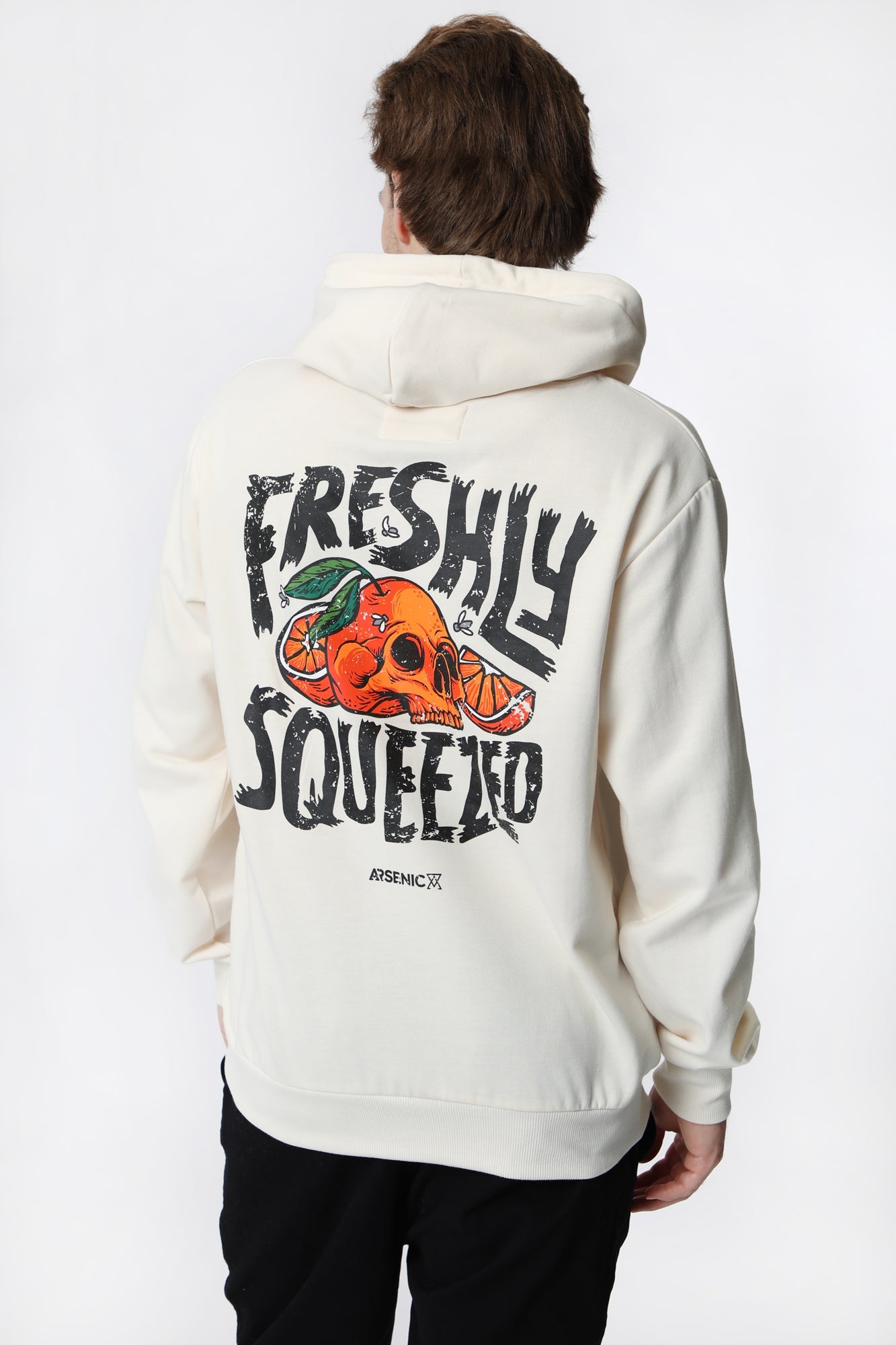 Arsenic Mens Freshly Squeezed Hoodie - Off White /