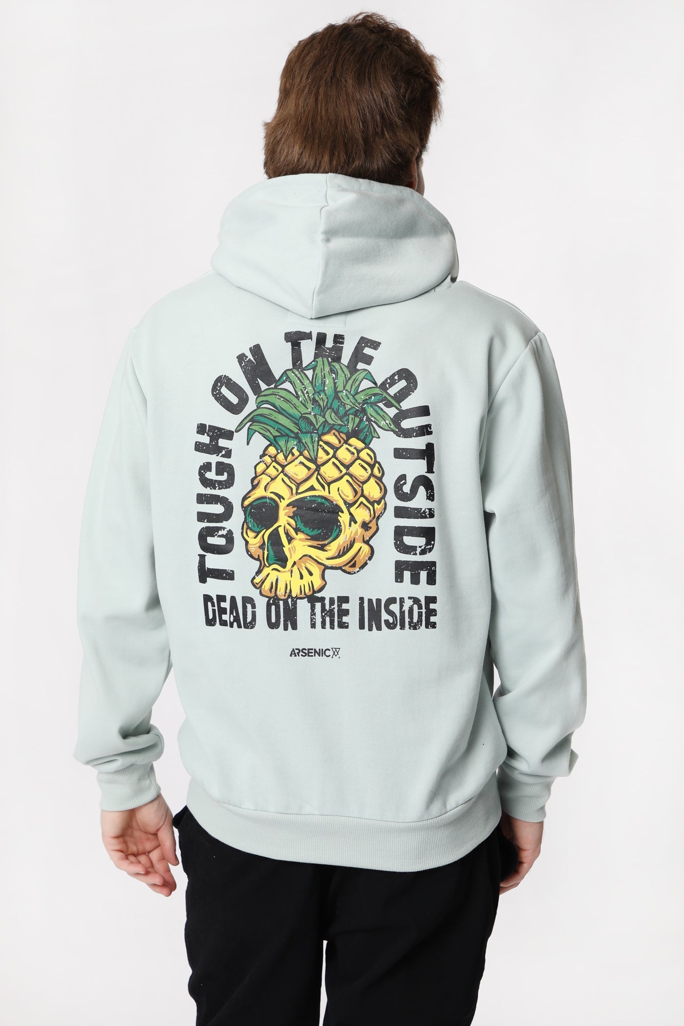 Arsenic Mens Tough On the Outside Hoodie - Sage /