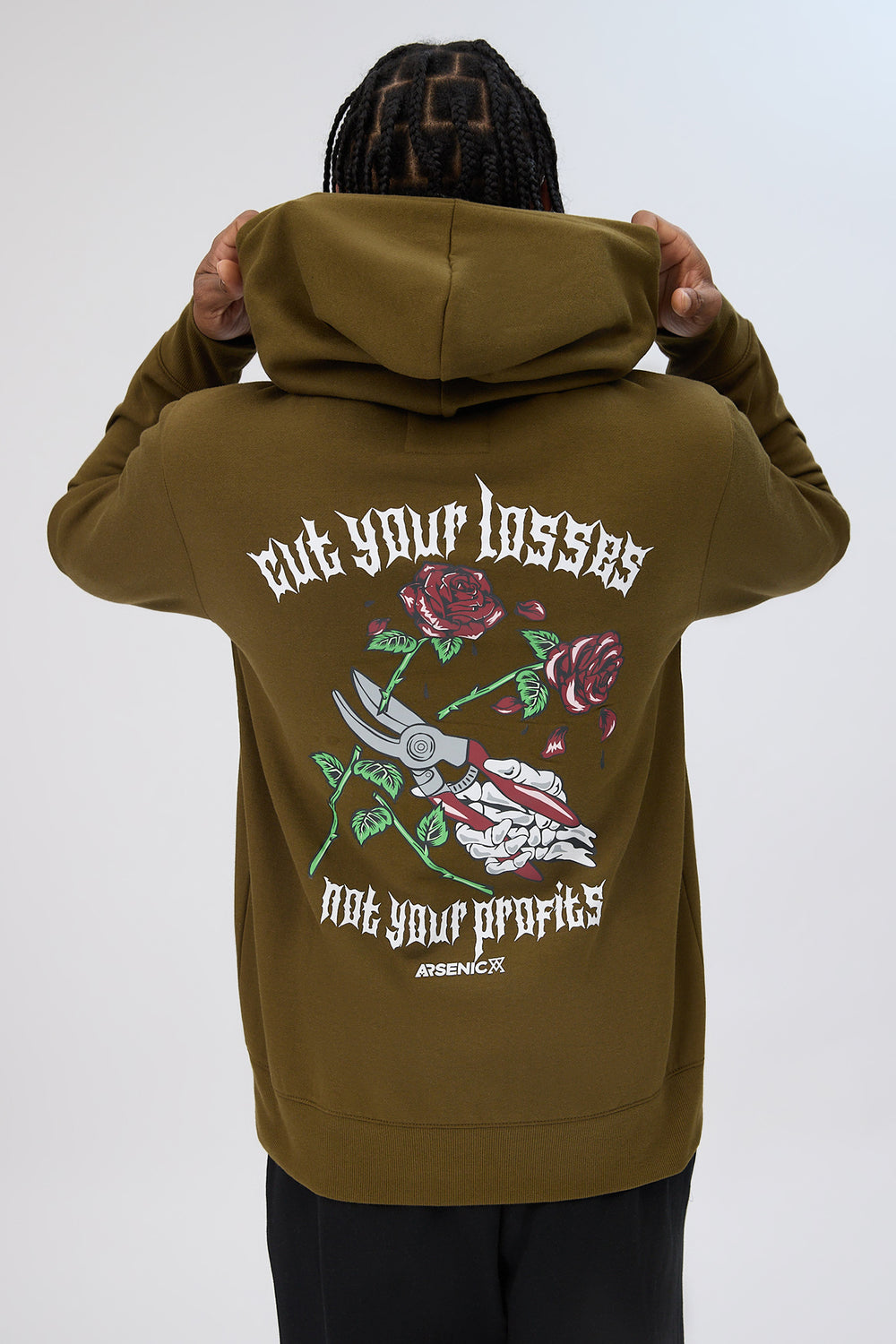 Arsenic Mens Cut Your Losses Hoodie Arsenic Mens Cut Your Losses Hoodie