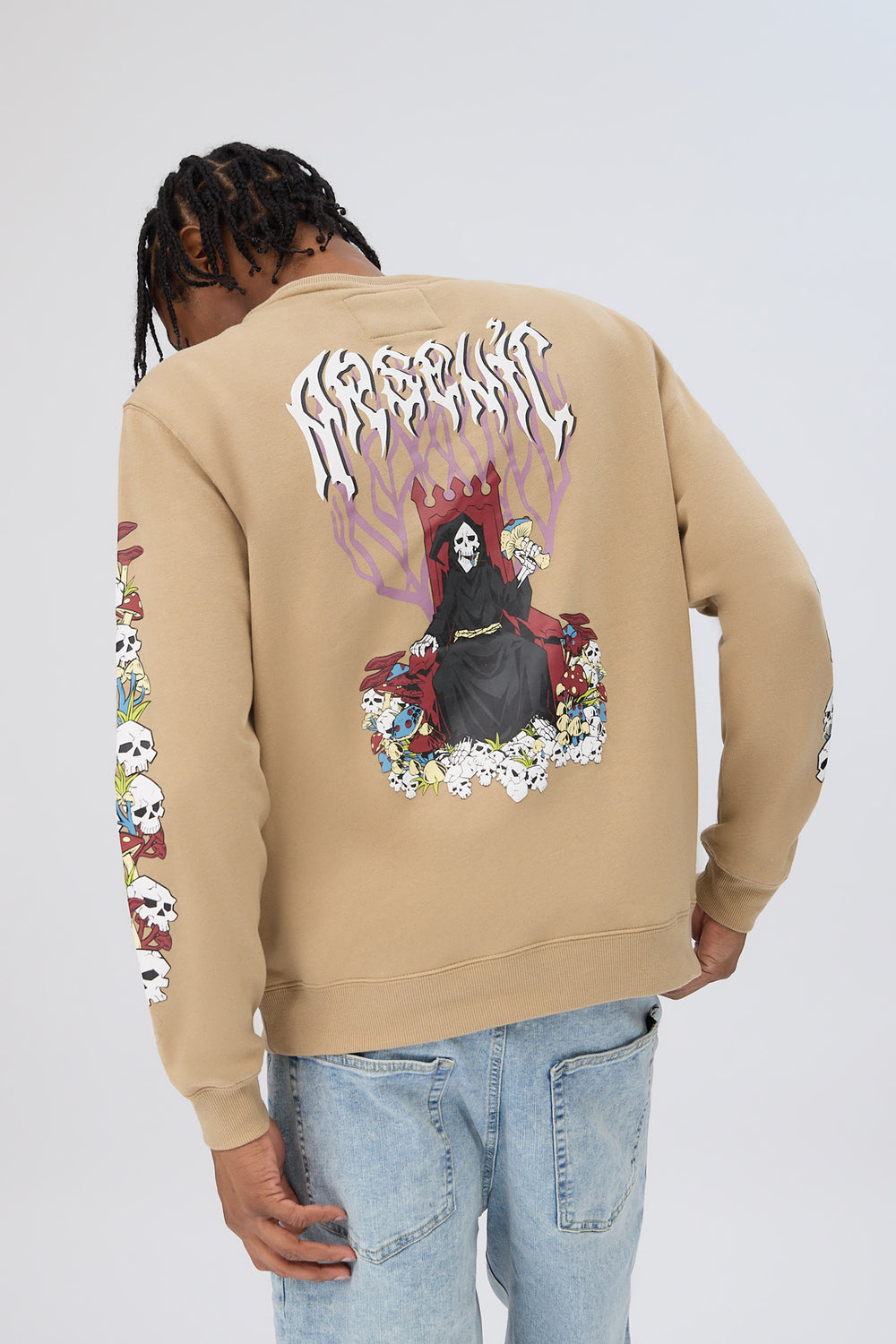 Arsenic Mens Reaper Graphic Sweatshirt Arsenic Mens Reaper Graphic Sweatshirt