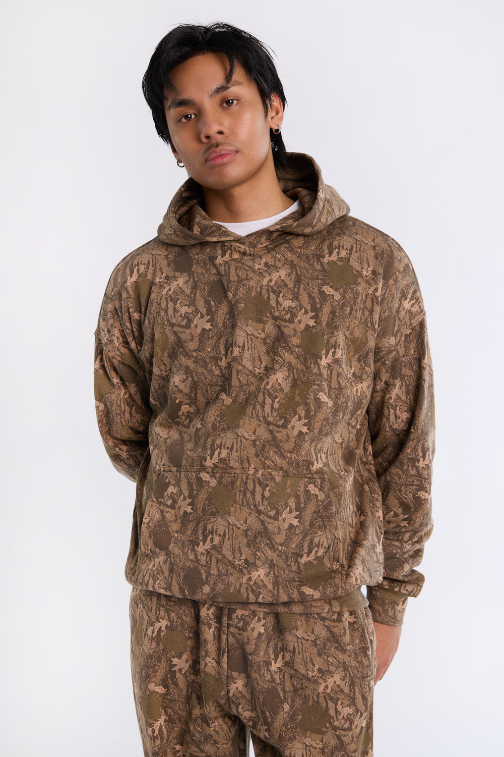 Arsenic Mens Tree Camo Oversized Hoodie Arsenic Mens Tree Camo Oversized Hoodie