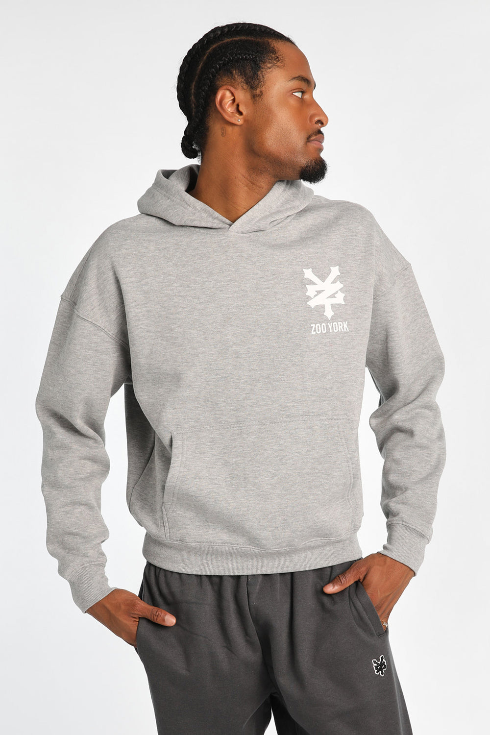 Zoo York Back Print Boxy Hoodie Zoo York Back Print Boxy Hoodie