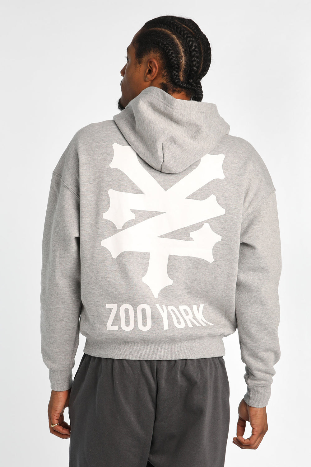 Zoo York Back Print Boxy Hoodie Zoo York Back Print Boxy Hoodie