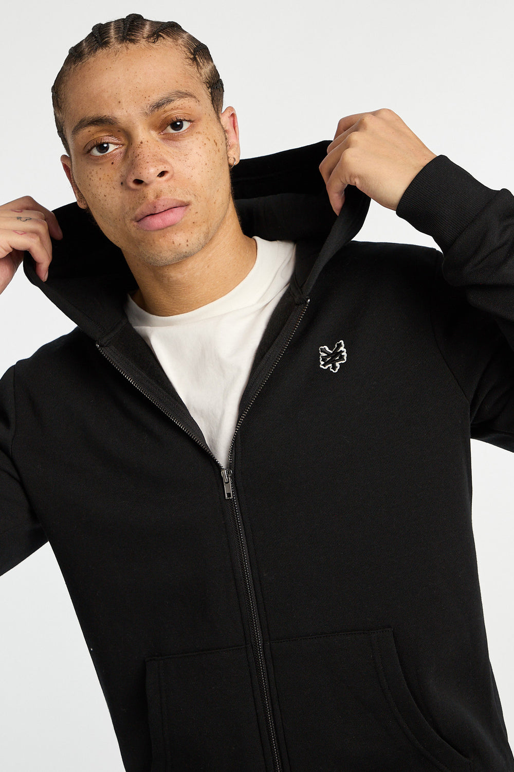 Zoo York Mens Solid Zip-Up Hoodie Zoo York Mens Solid Zip-Up Hoodie
