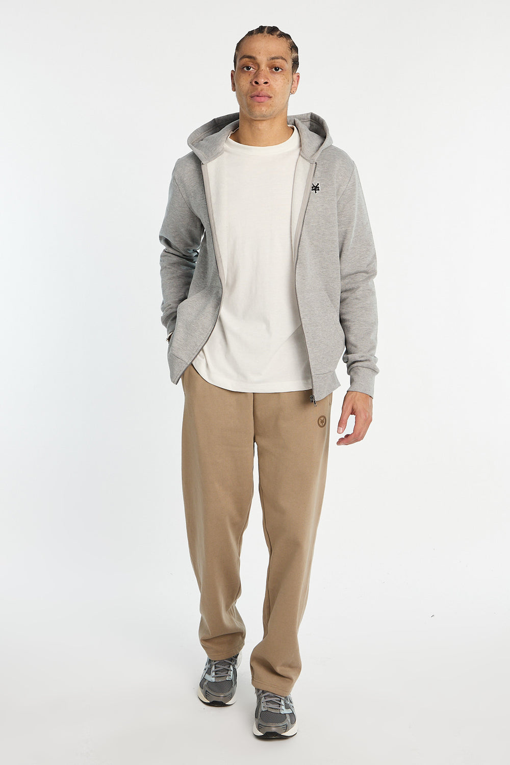 Zoo York Mens Solid Zip-Up Hoodie Zoo York Mens Solid Zip-Up Hoodie