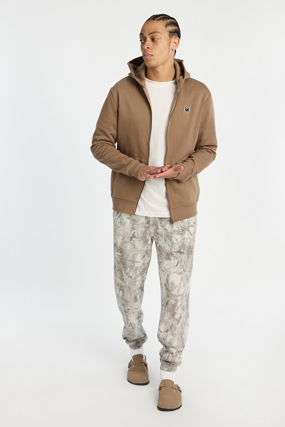 Zoo York Mens Solid Zip-Up Hoodie Zoo York Mens Solid Zip-Up Hoodie