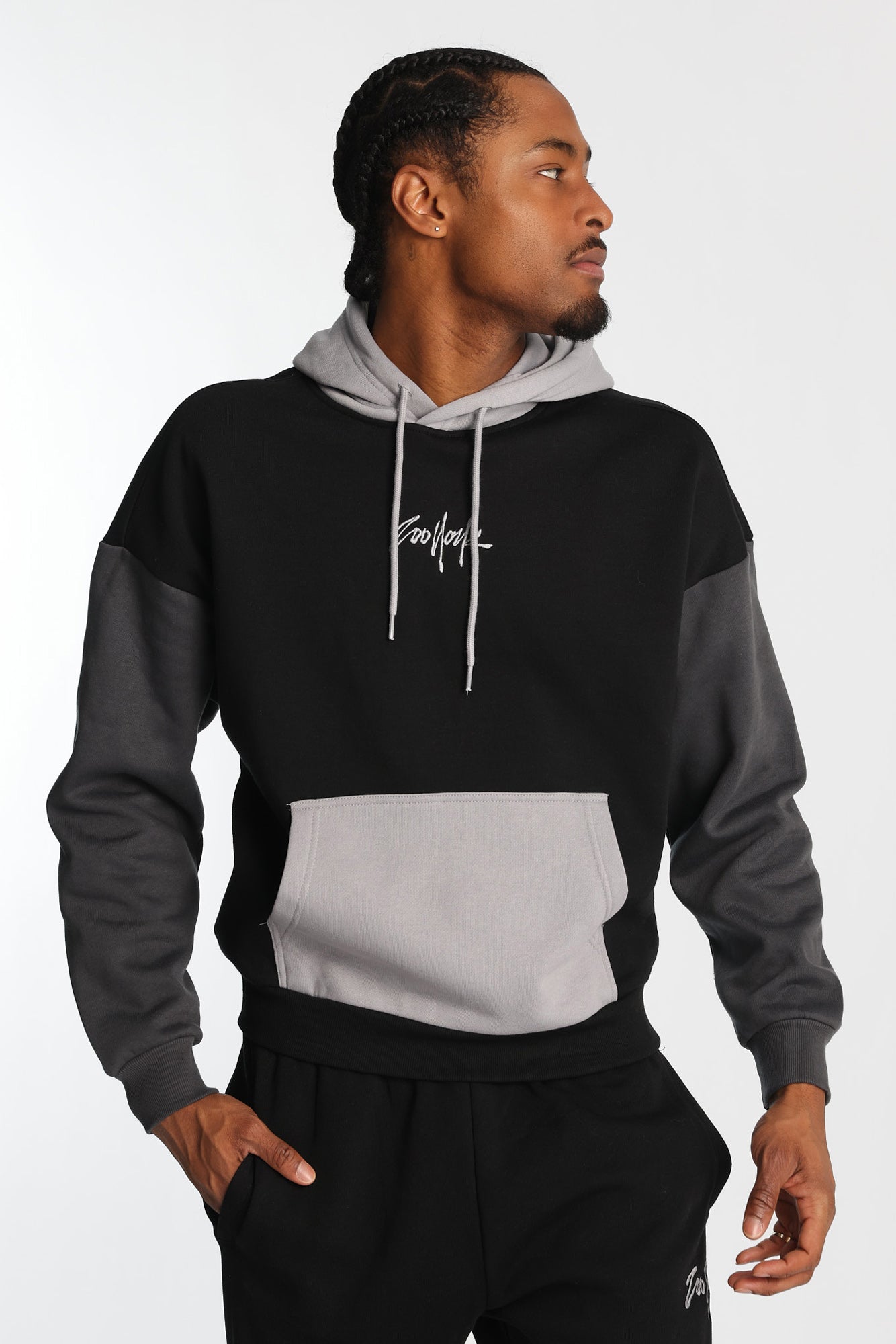 Zoo York Embroidered Colour Block Hoodie - /
