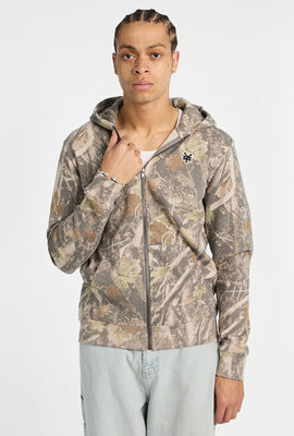 Zoo York Mens Tree Camo Zip-Up Hoodie