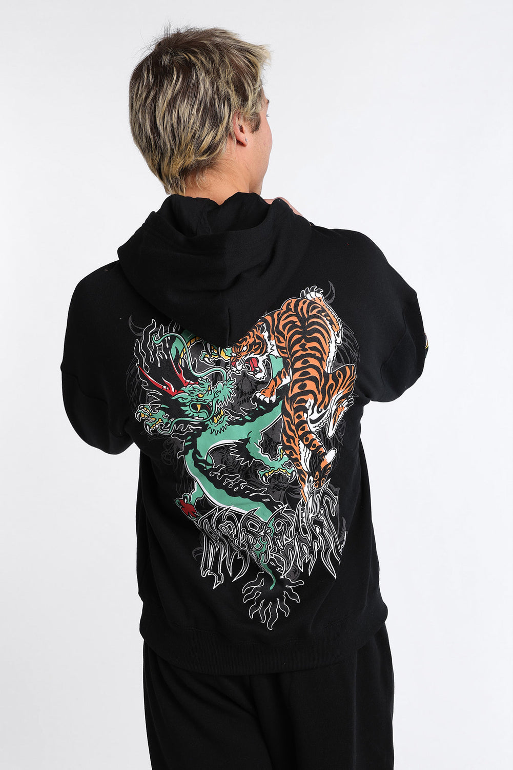 Arsenic Dragon & Tiger Graphic Hoodie Arsenic Dragon & Tiger Graphic Hoodie