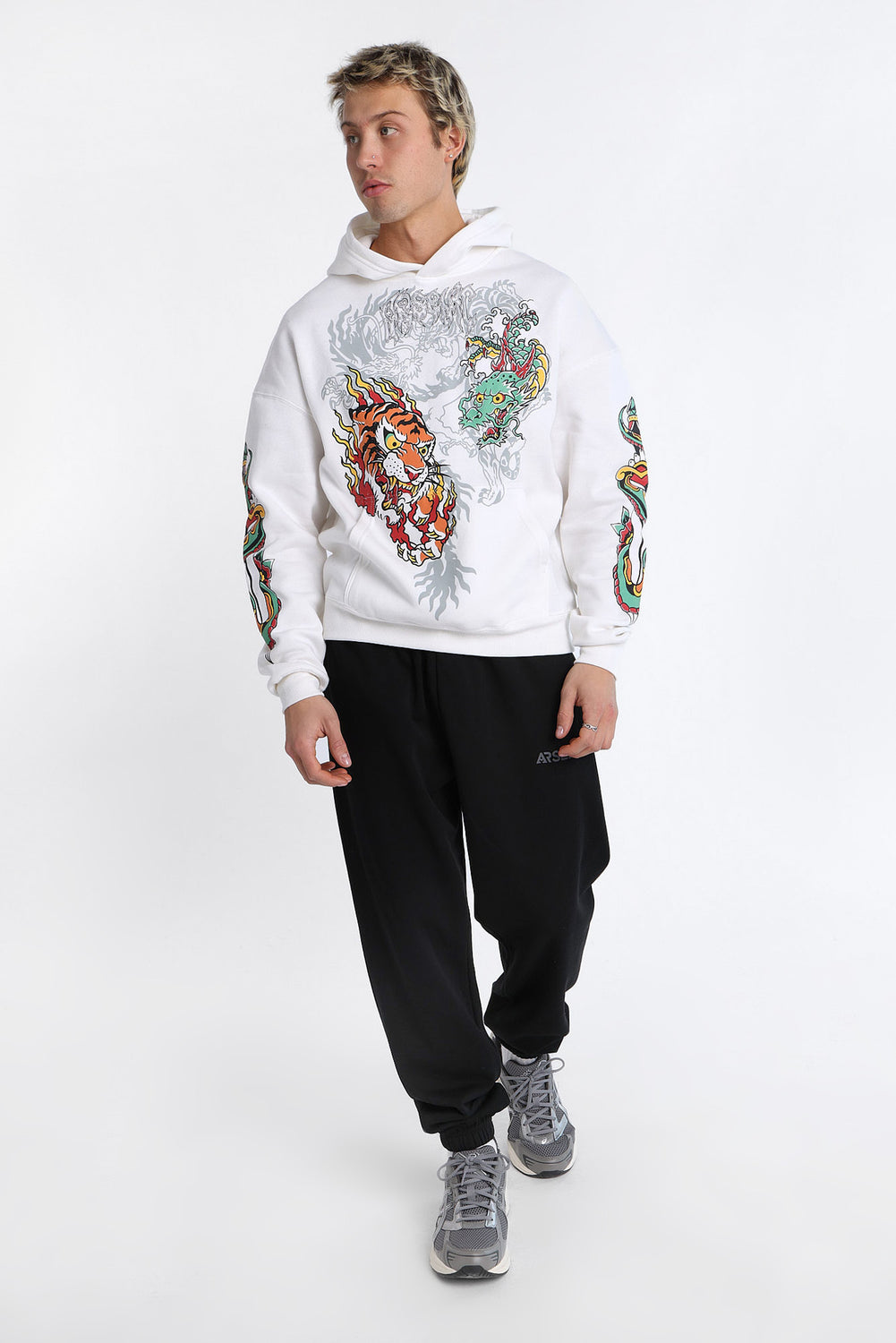 Arsenic Dragon & Tiger Graphic Hoodie Arsenic Dragon & Tiger Graphic Hoodie