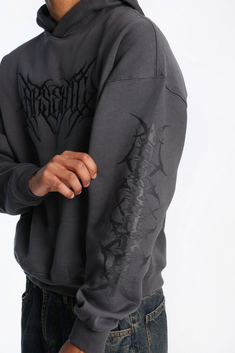 Haut à capuchon brodé Arsenic Haut à capuchon brodé Arsenic