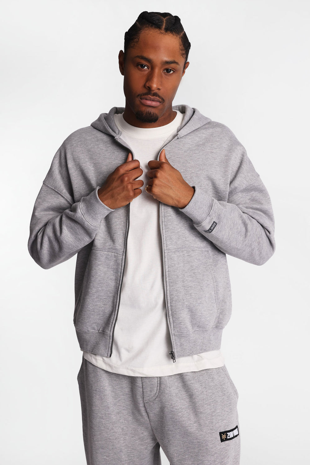 Zoo York Solid Zip-Up Hoodie Zoo York Solid Zip-Up Hoodie