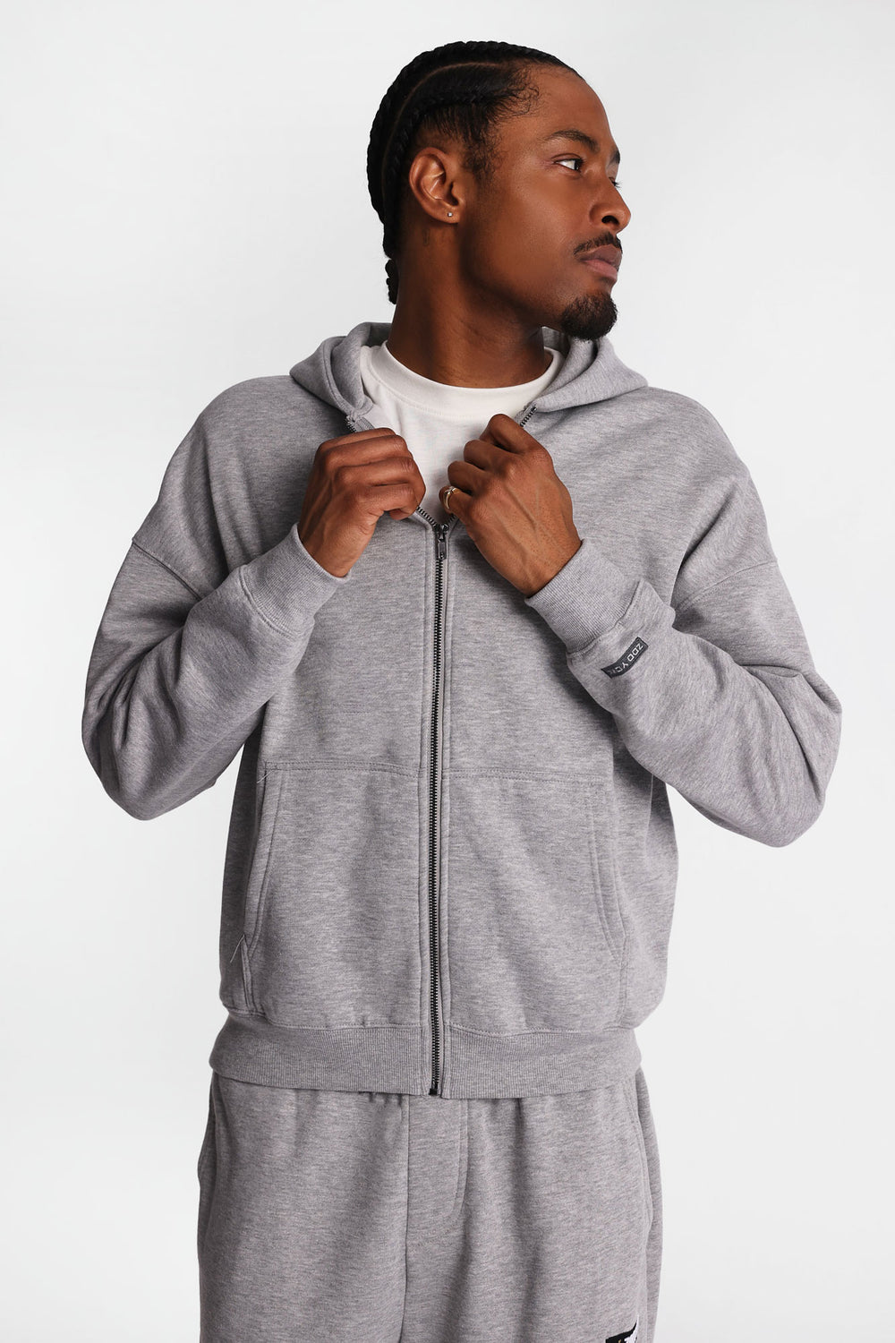 Zoo York Solid Zip-Up Hoodie Zoo York Solid Zip-Up Hoodie