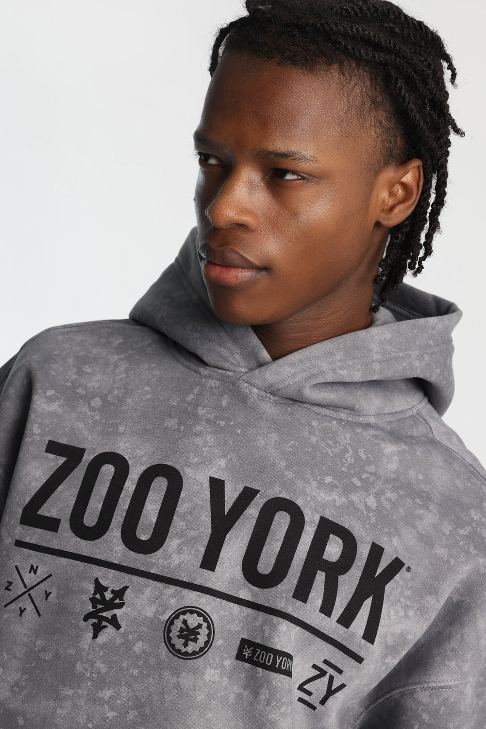 Zoo York Allover Washed Printed Hoodie Zoo York Allover Washed Printed Hoodie
