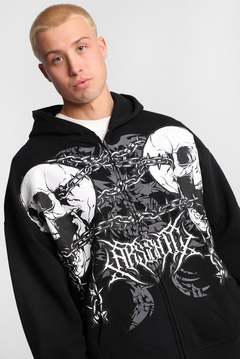 Arsenic Skulls & Chains Zip-Up Hoodie Arsenic Skulls & Chains Zip-Up Hoodie