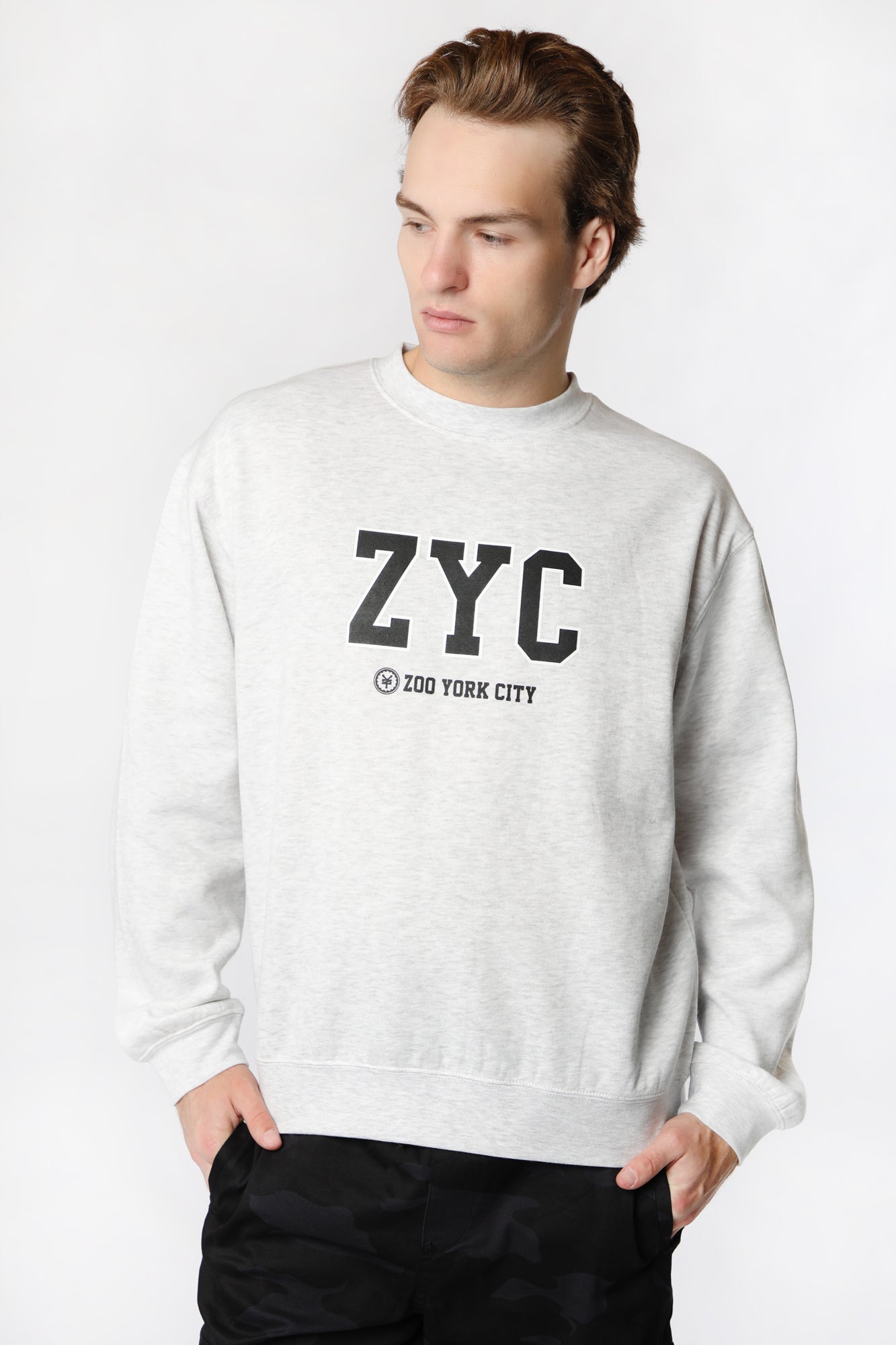Zoo York Mens ZYC Logo Sweatshirt - Oatmeal /