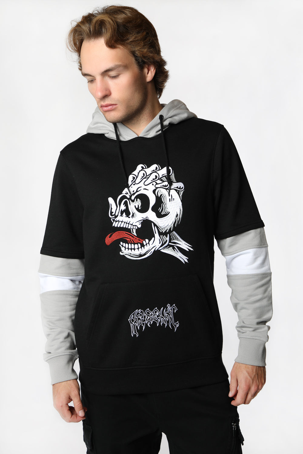 Arsenic Mens Skull Hand Hoodie Arsenic Mens Skull Hand Hoodie