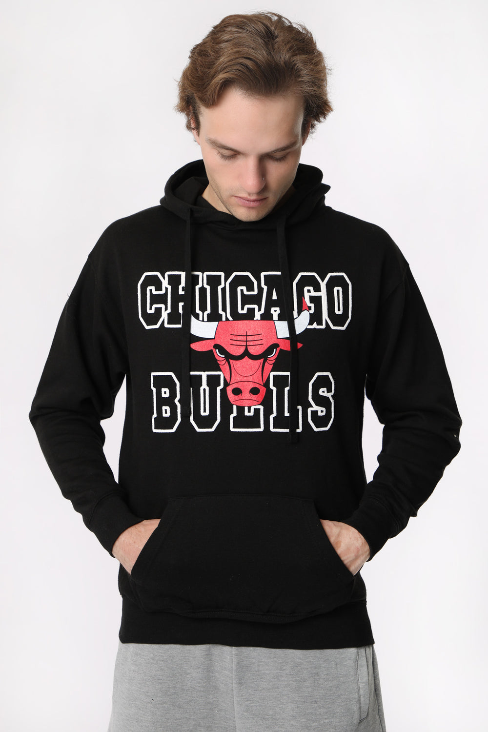Haut à Capuchon Imprimé Chicago Bulls Homme Haut à Capuchon Imprimé Chicago Bulls Homme