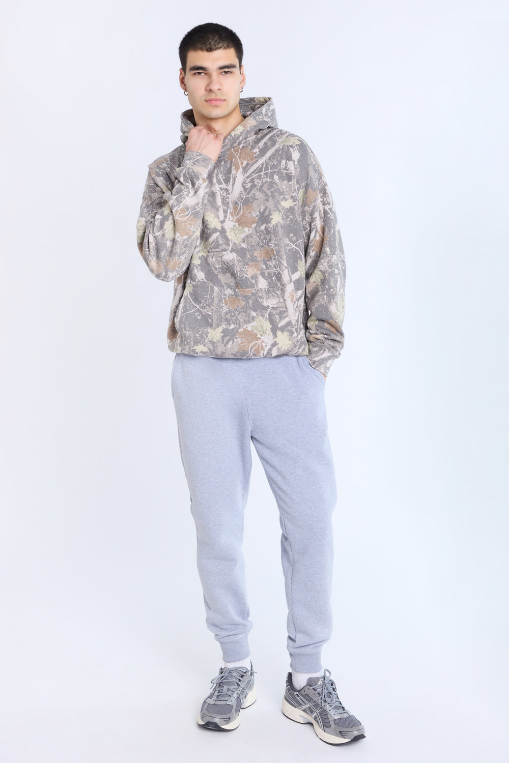 Mens Basic Fleece Jogger Heather Grey