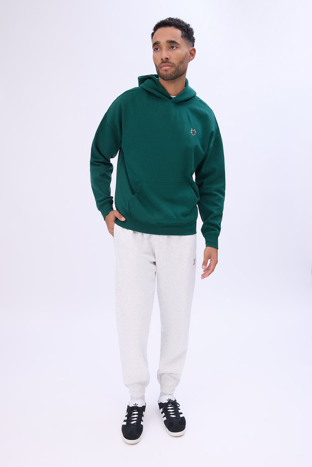 Jogger en molleton logo brodé Arsenic homme Jogger en molleton logo brodé Arsenic homme