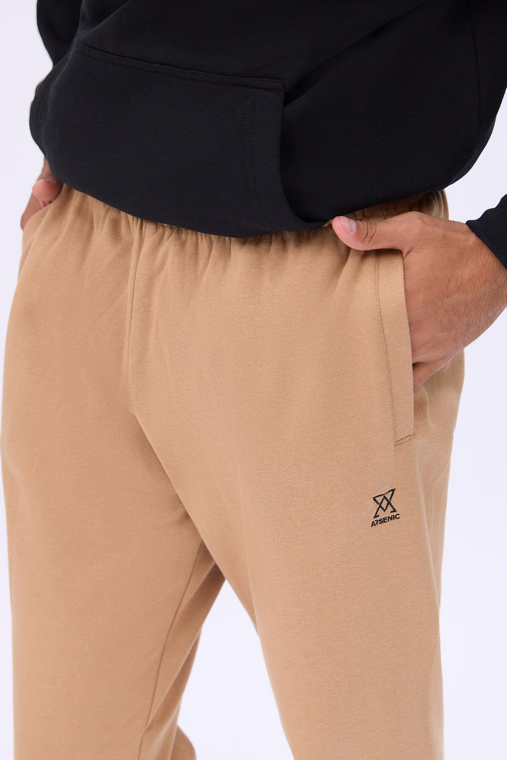 Jogger en molleton logo brodé Arsenic homme Jogger en molleton logo brodé Arsenic homme