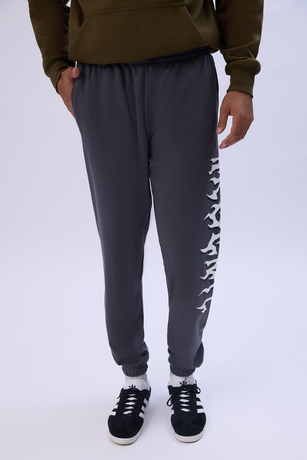 Jogger en molleton imprimé logo Arsenic homme Jogger en molleton imprimé logo Arsenic homme