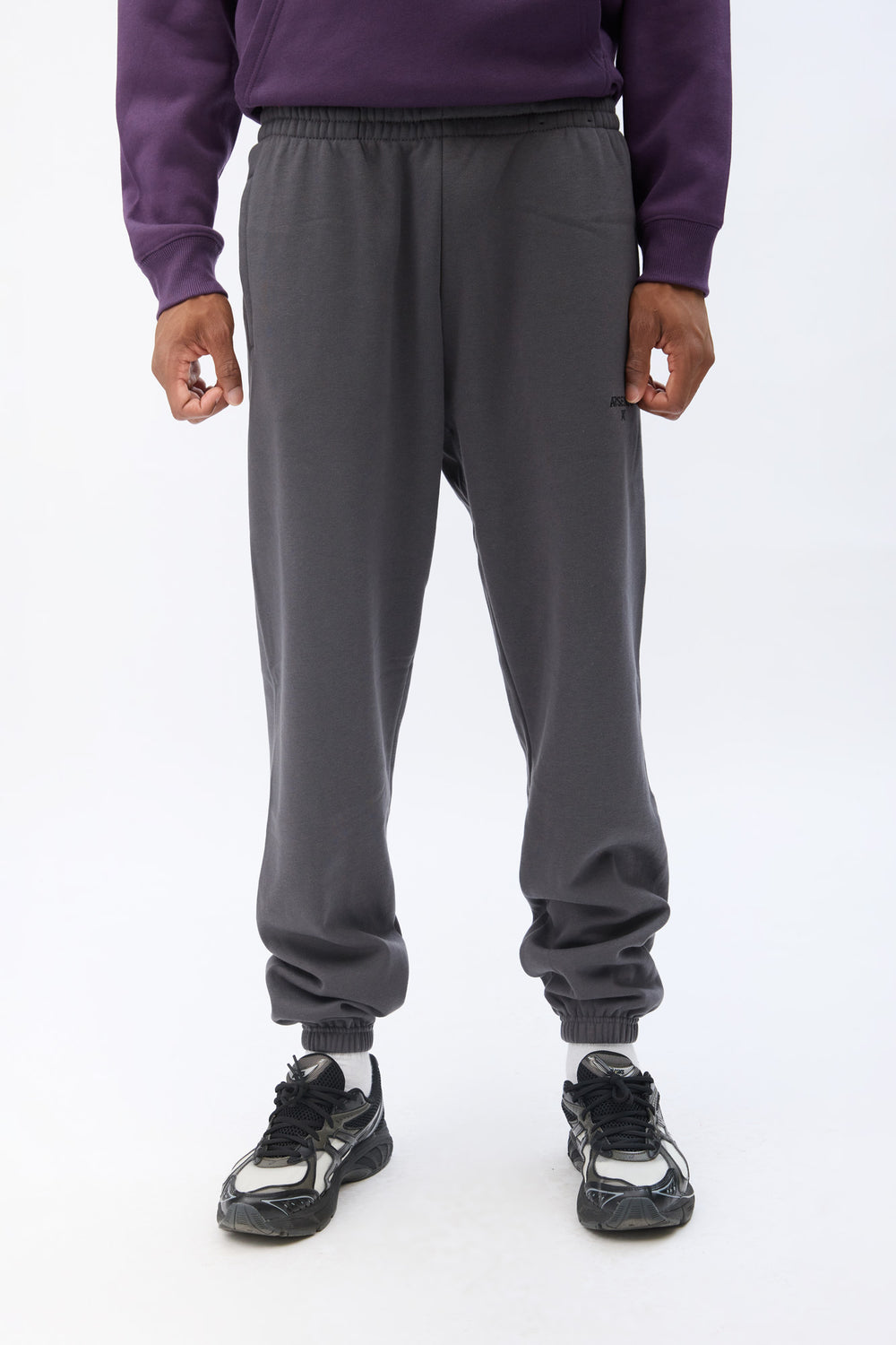 Jogger en molleton logo brodé Arsenic homme Jogger en molleton logo brodé Arsenic homme