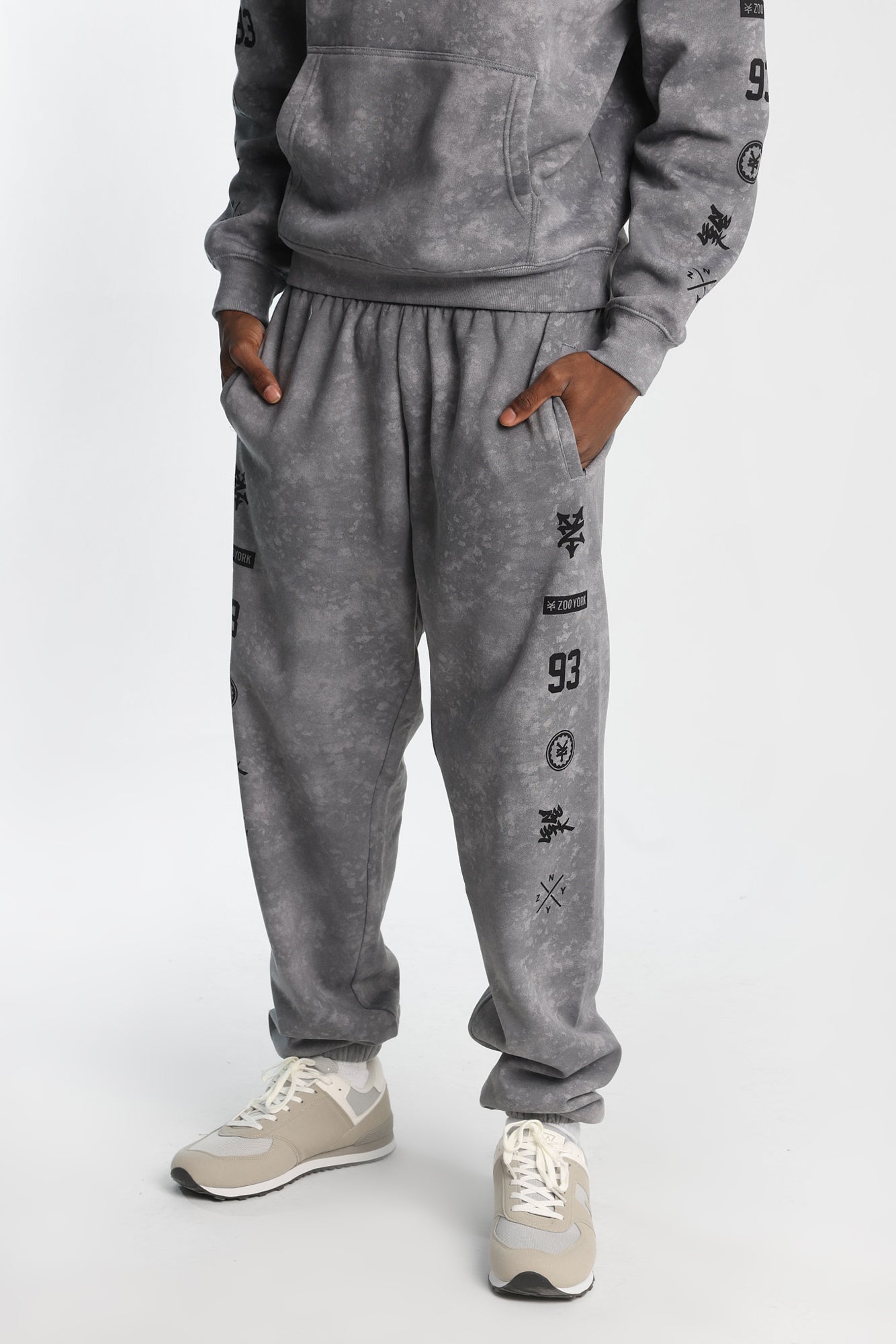 Zoo York Allover Washed Printed Sweatpants - /