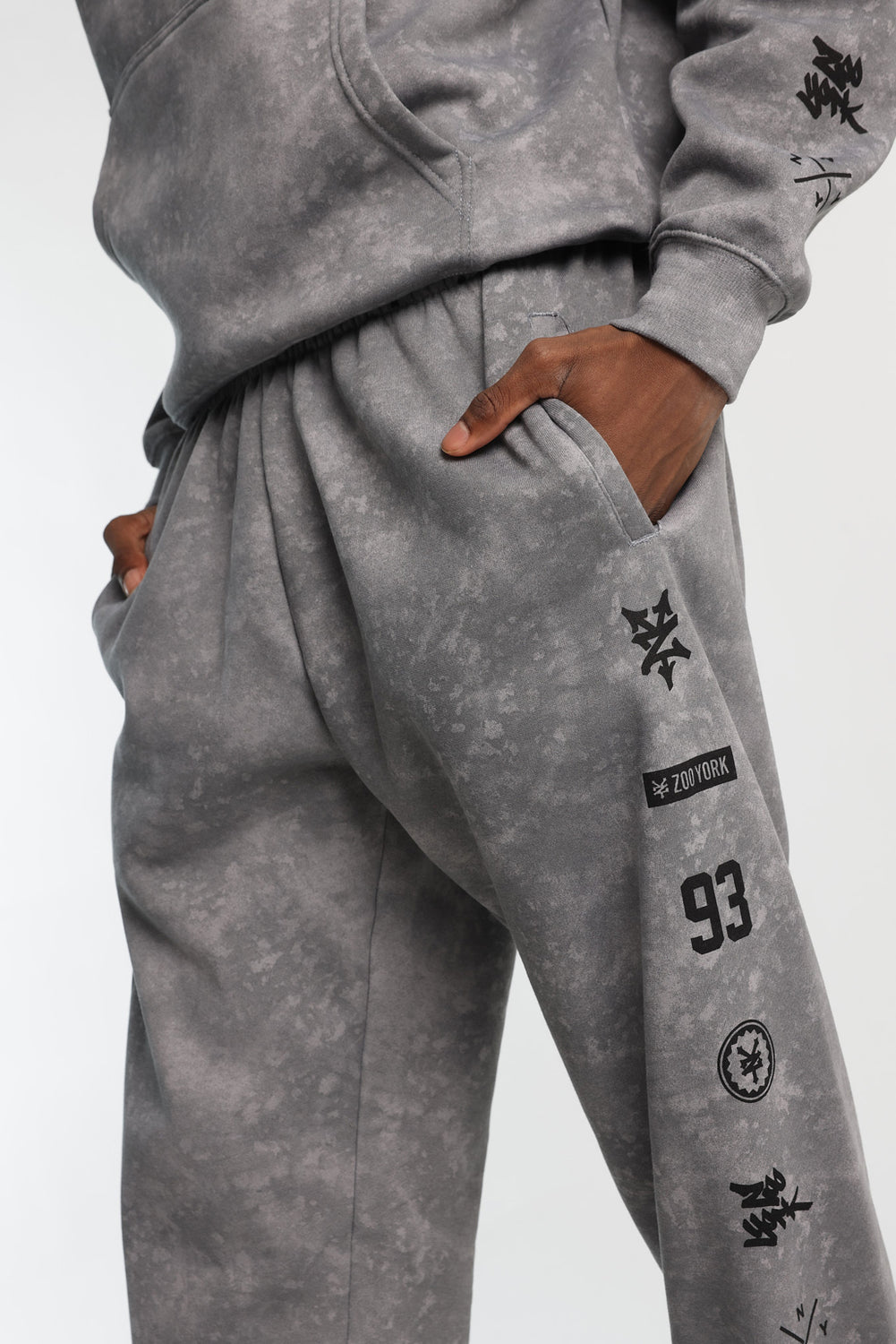 Zoo York Allover Washed Printed Sweatpants Zoo York Allover Washed Printed Sweatpants