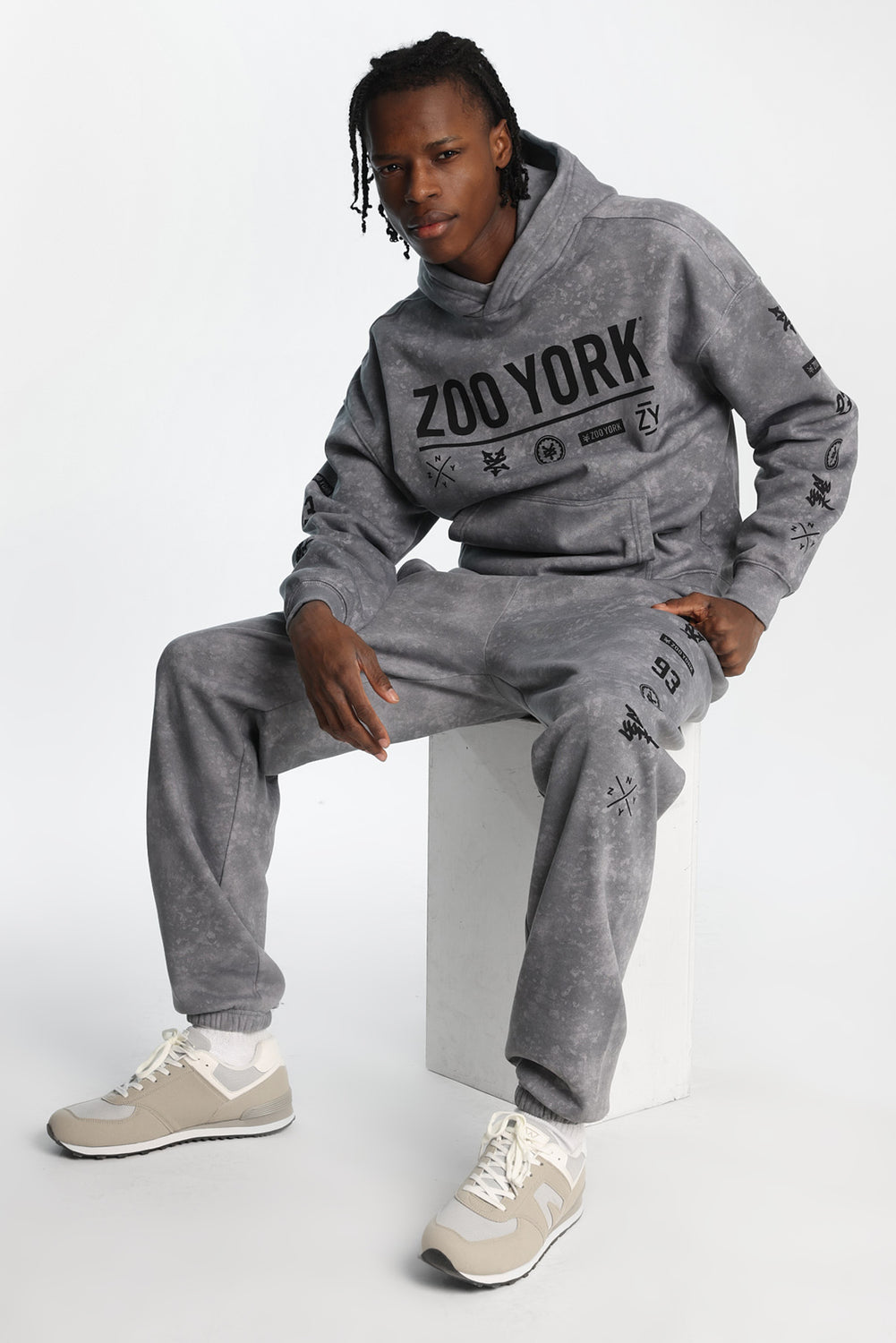 Zoo York Allover Washed Printed Sweatpants Zoo York Allover Washed Printed Sweatpants