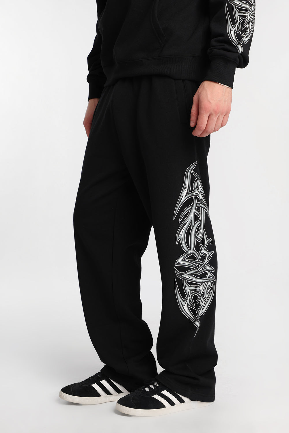 Arsenic Graphic Straight Leg Sweatpants Arsenic Graphic Straight Leg Sweatpants
