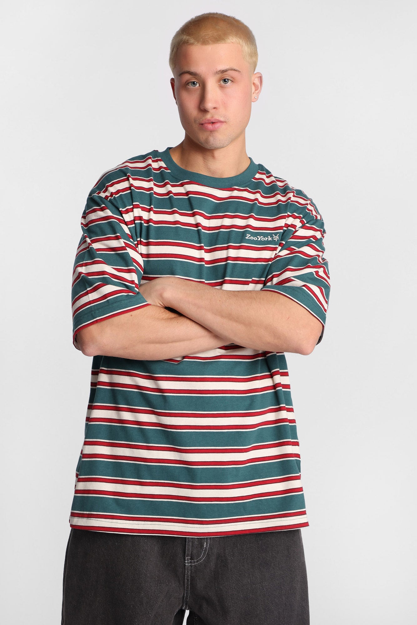 Zoo York Striped Oversized Tee - /