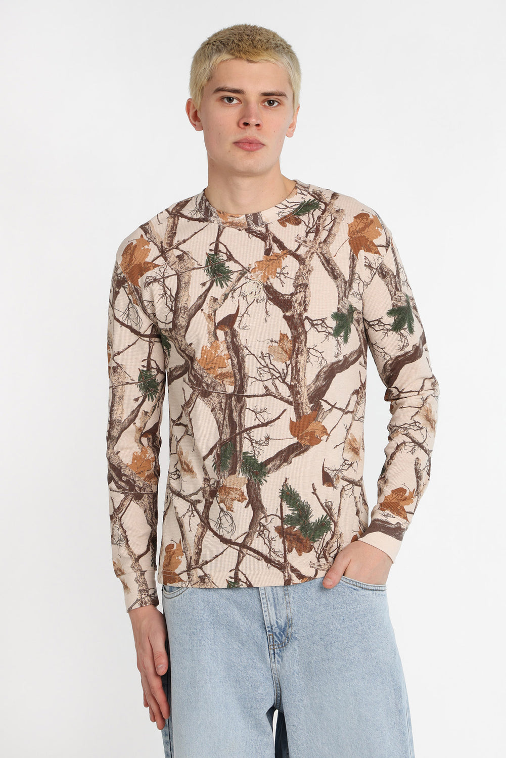 Zoo York Thermal Waffle Knit Long Sleeve Top Zoo York Thermal Waffle Knit Long Sleeve Top