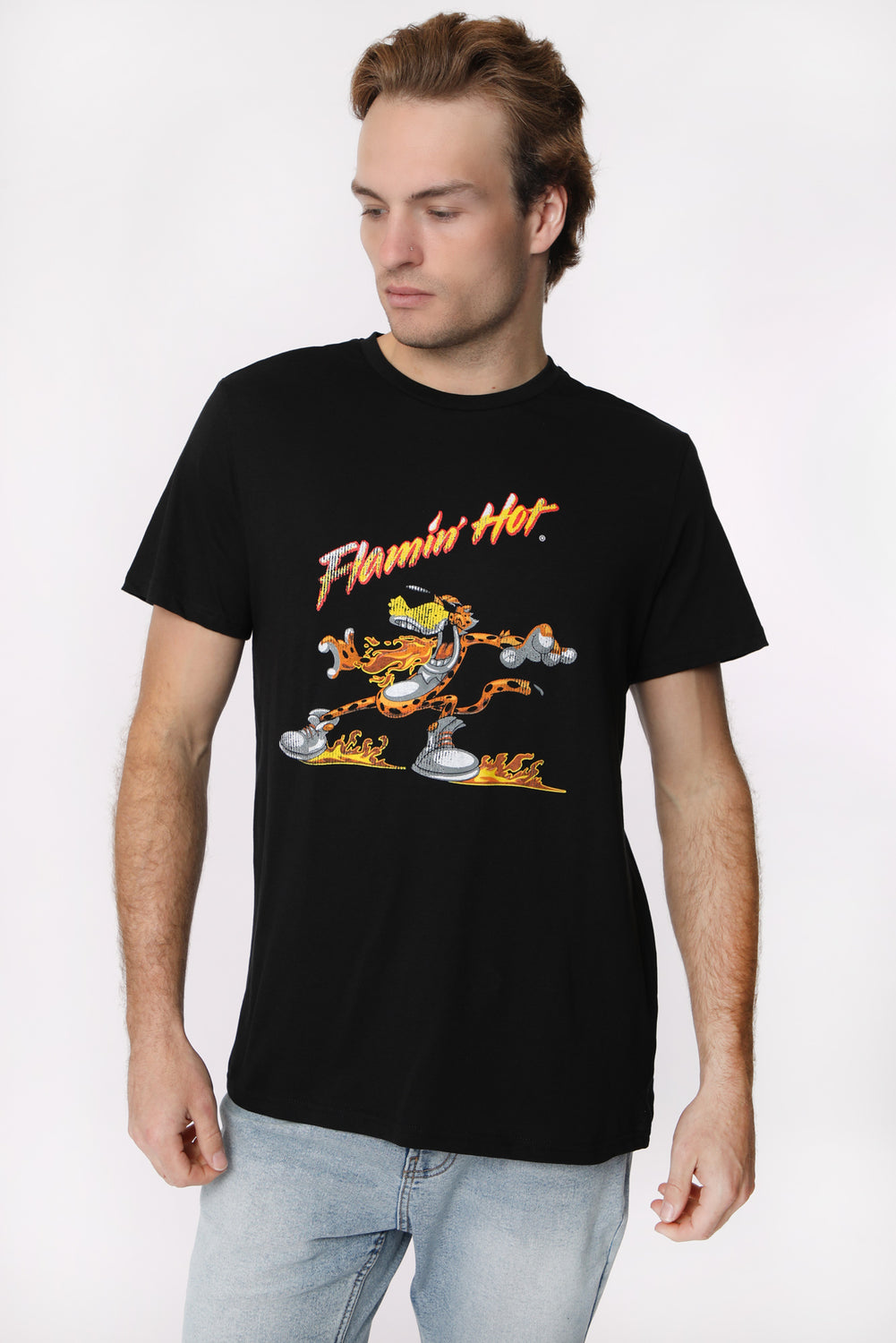 T-Shirt Imprimé Flamin' Hot Cheetos Homme T-Shirt Imprimé Flamin' Hot Cheetos Homme